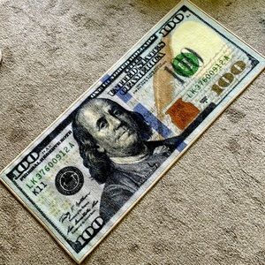 MONEY RUG! BRAND NEW, and Perfect for any creative space!